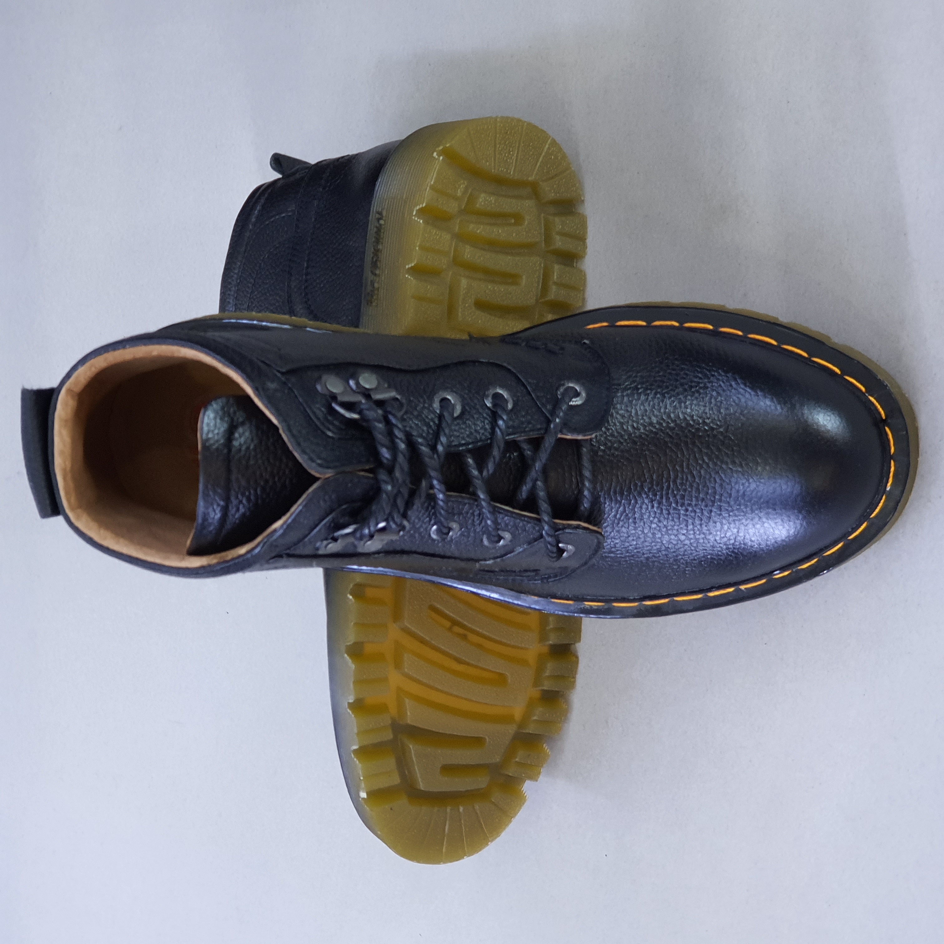 Giày boots nam cao cổ HÀ NAM da bò thật đế đốc tờ cao cấp DT2022