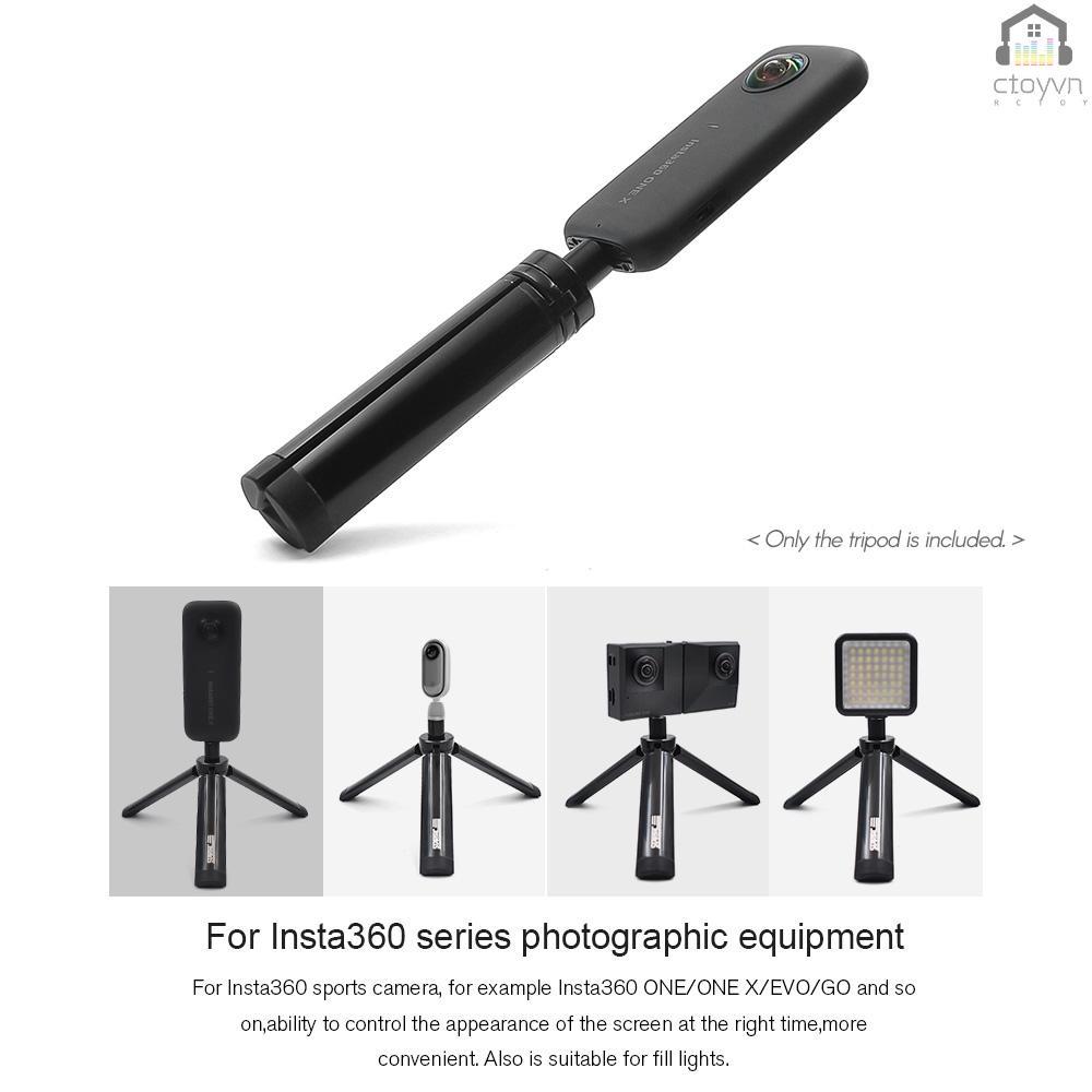Giá đỡ ba chân STARTRC mini bằng hợp kim nhôm có thể gập lại 1/4 inch cho Insta360 ONE/ ONE X/ EVO/ GO Camera
