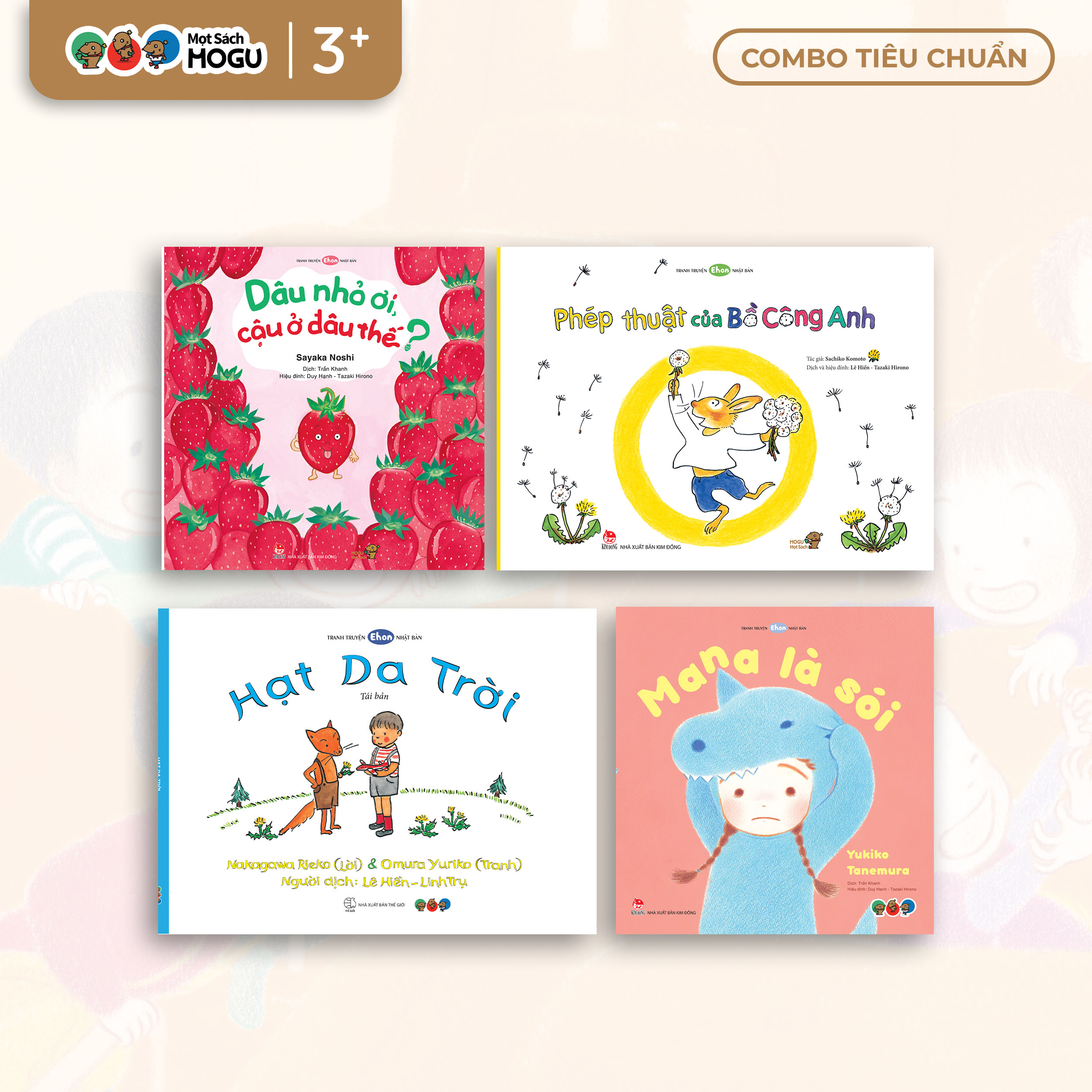 Truyện Ehon bé 3-4-5 tuổi - Bộ 5 cuốn Nuôi dưỡng tâm hồn bé