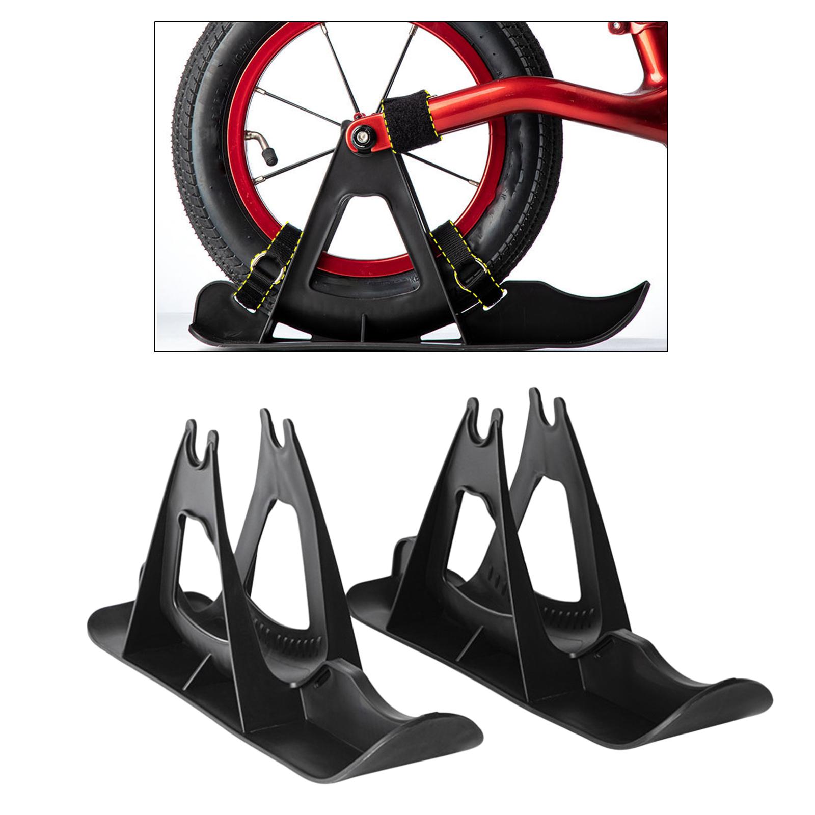 Kids Ski Sleigh Attachment Snow Balance Bike Grass Skiing Board