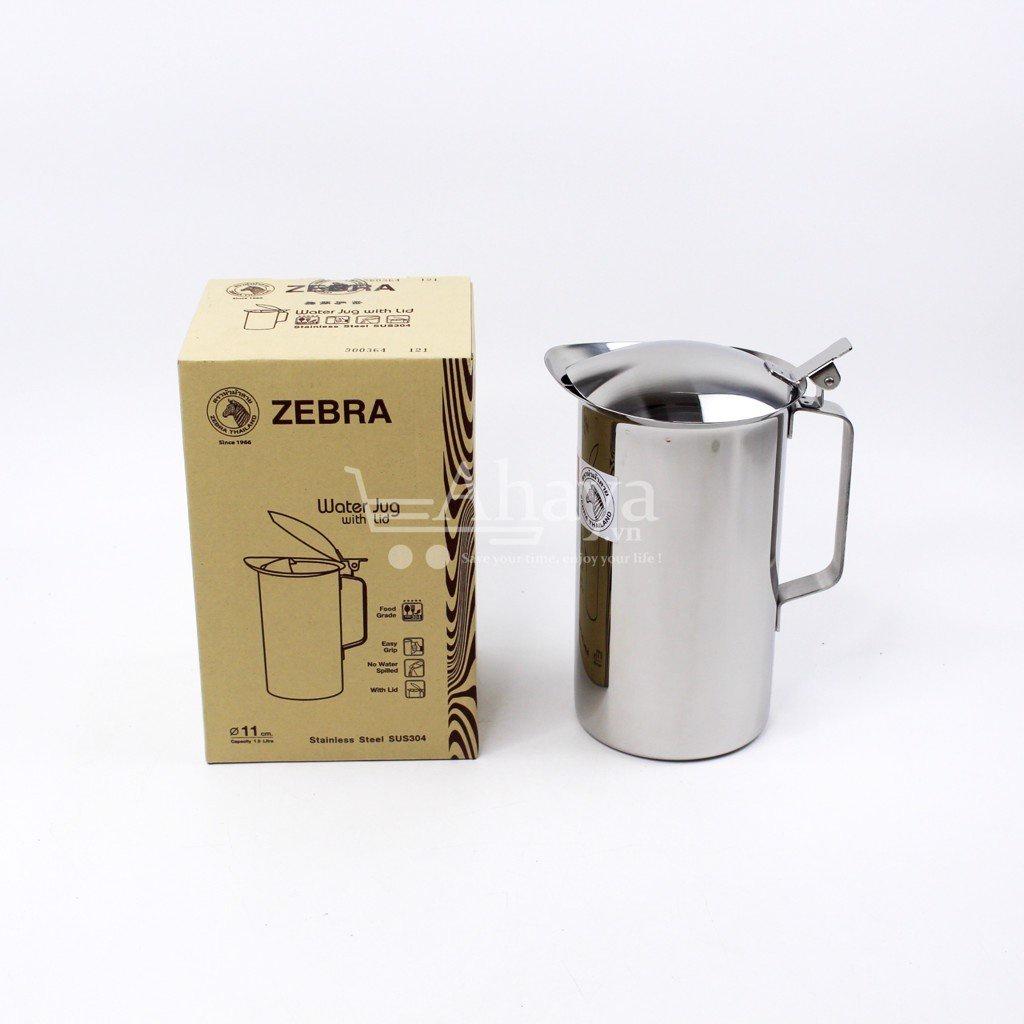 Bình nước inox 304 có nắp Zebra 1.9L - Thái Lan