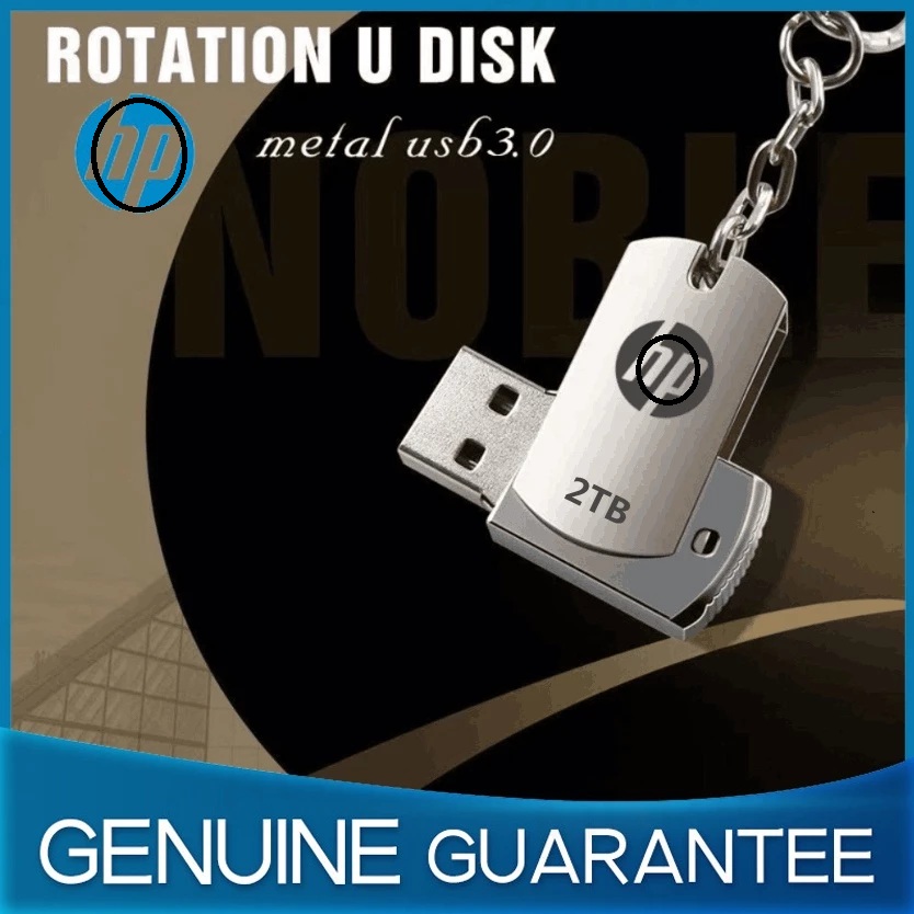 Ổ Đĩa flash Hp USB 3.0 2TB tốc độ cao bằng kim loại chống thấm nước - miếng lót chuột