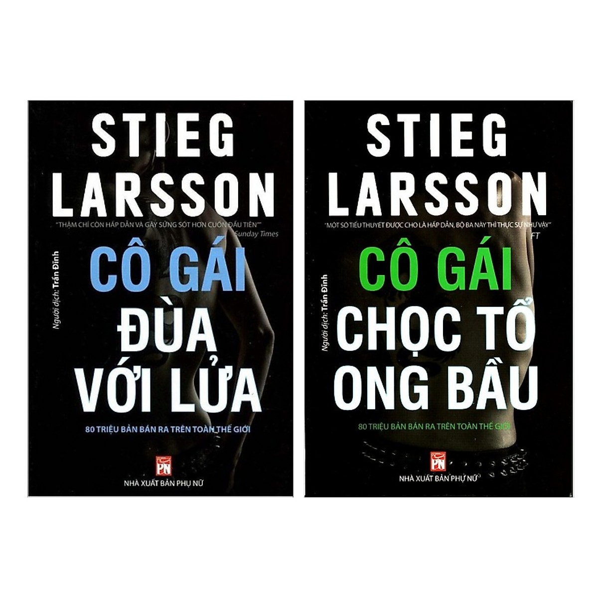 Combo 2 Cuốn Sách Trinh Thám Hấp Dẫn : Cô Gái Đùa Với Lửa + Cô Gái Chọc Tổ Ong Bầu