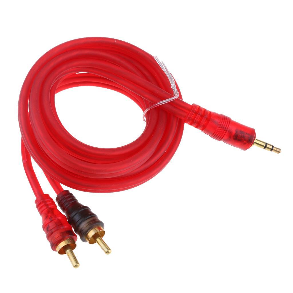 RCA Cable 3.5mm Male to 2-Male RCA Cable Splitter Audio RCA Male Cable