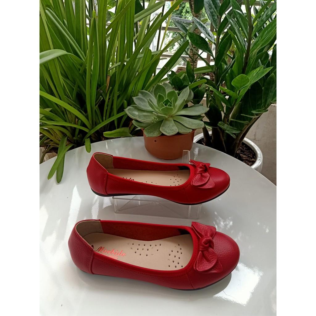 Giày Búp Bê Đế Bệt Mũi Tròn M306 G̳I̳Á̳ ̳X̳Ư̳Ở̳N̳G̳ Da Bò Thật SIÊU ÊM SIÊU BỀN
