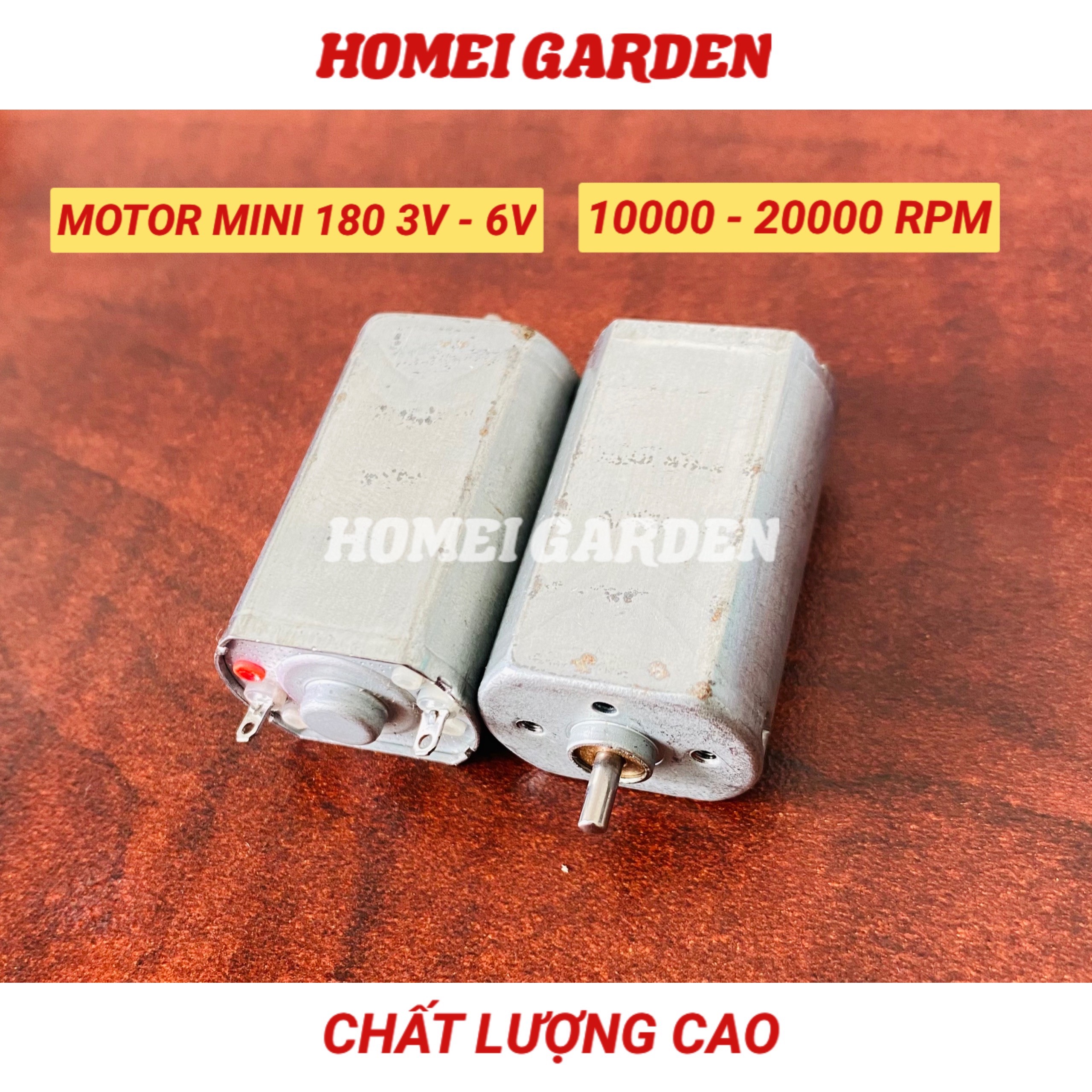 Motor mini 180 điện áp 3V - 6V tốc độ 10000 - 20000 RPM chất lượng cao - D0105