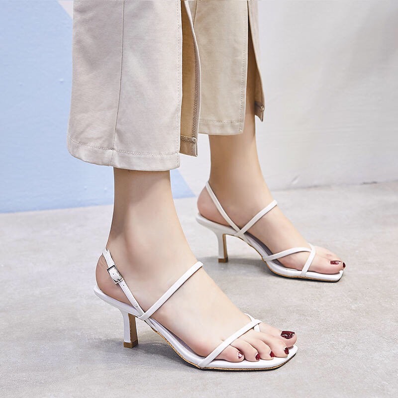 Giày sandal nữ vietlavani mã S11 cao 5cm mũi hở gót nhọn