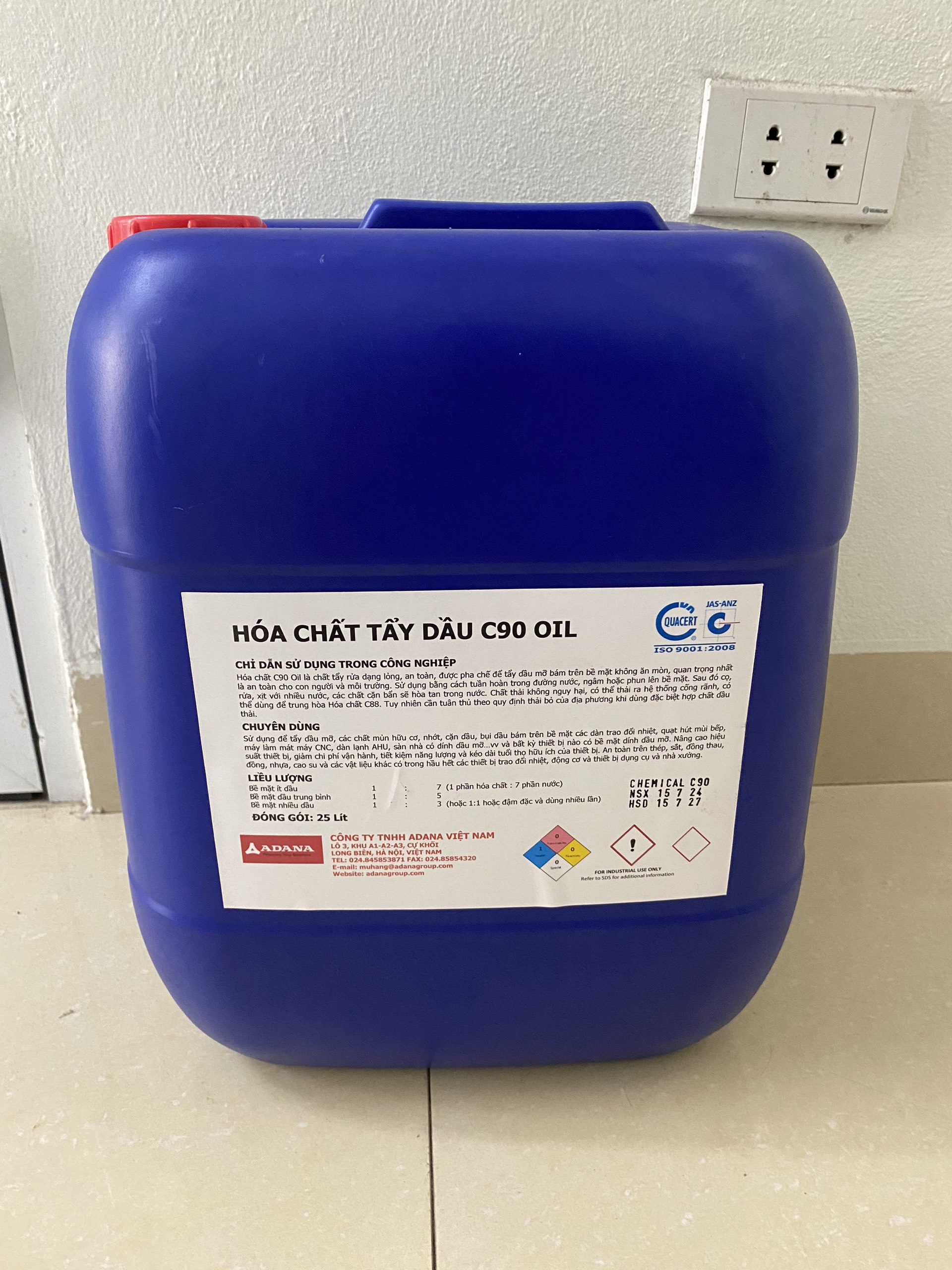 Hóa chất tẩy rửa dầu mỡ C90 Oil