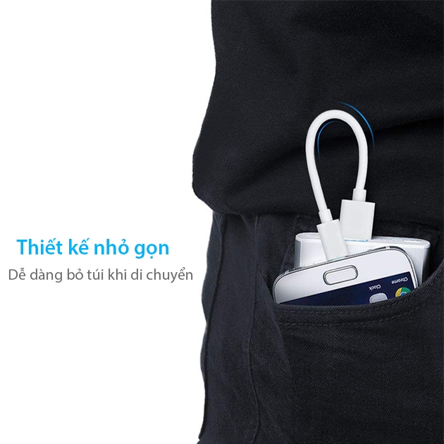 Cáp Sạc Nhanh USB TYPE C 2A - 25CM  Thích hợp dùng với pin dự phòng. loa bluetooth...