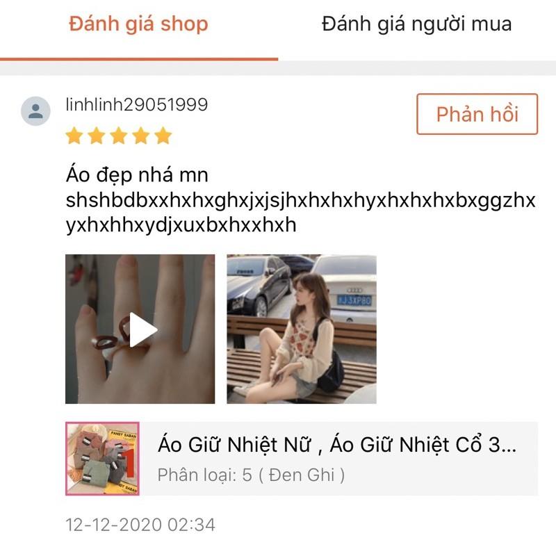 Áo Giữ Nhiệt Nữ , Áo Giữ Nhiệt Cổ 3 Phân MOTIE