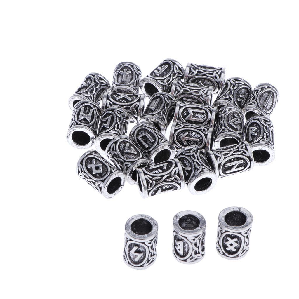 Rune Beard  24 Set Charm   - Beards, , Jewellery