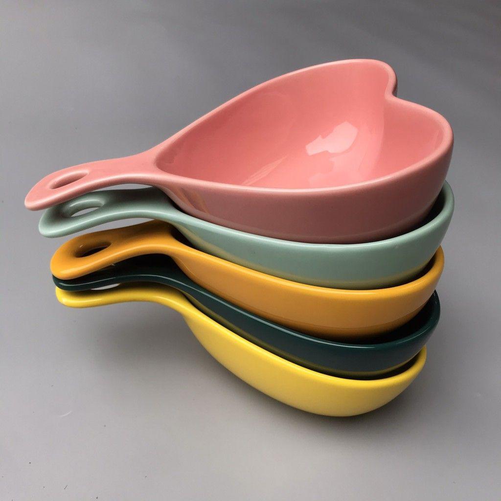 Green House - Bát sứ Trái Tim 5 Màu Chén Sứ dùng ăn dặm, ăn cơm decor trang trí