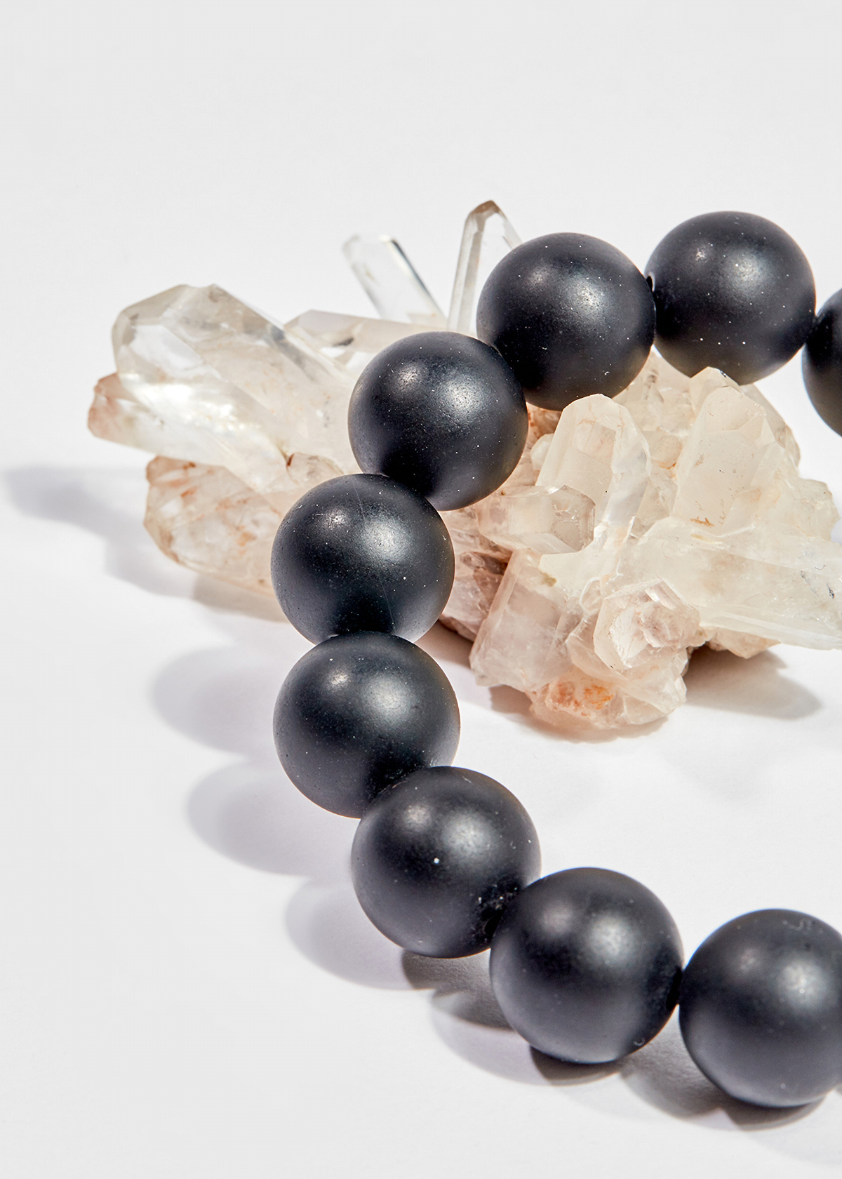Vòng tay phong thủy đá obsidian charm lục 12mm mệnh thủy , mộc - Ngọc Quý Gemstones