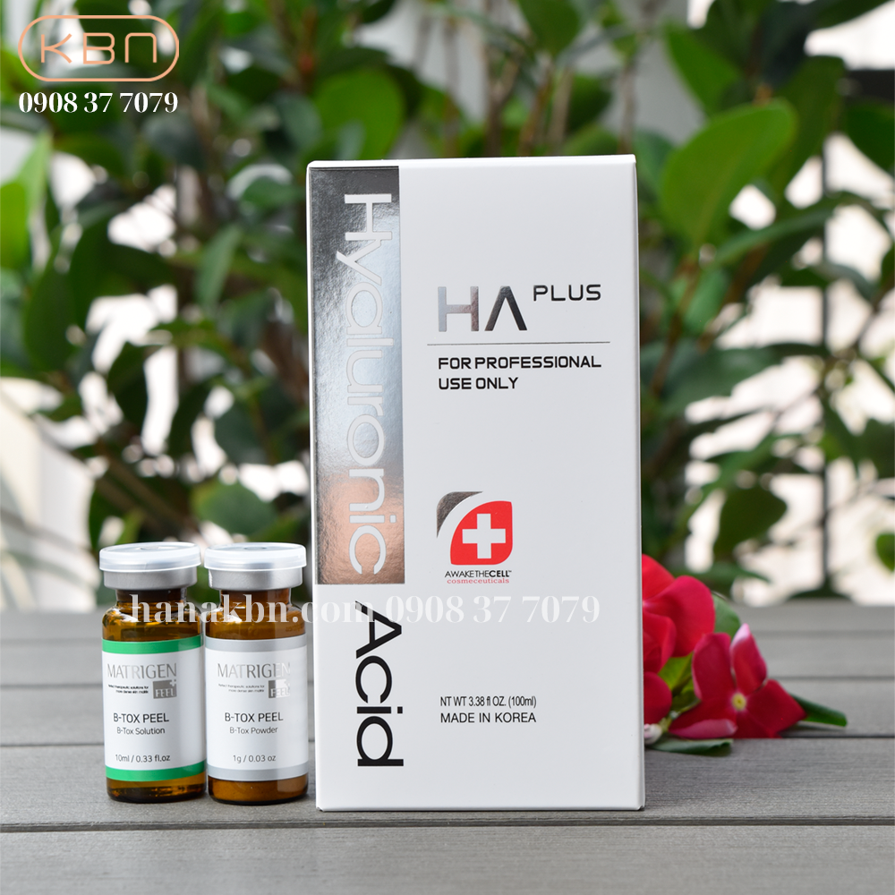 Combo Peel Da B-tox Peel 2 Màu + HA Plus 100ml Siêu Cấp Ẩm Da Sau Peel (Hàng Chính Hãng)