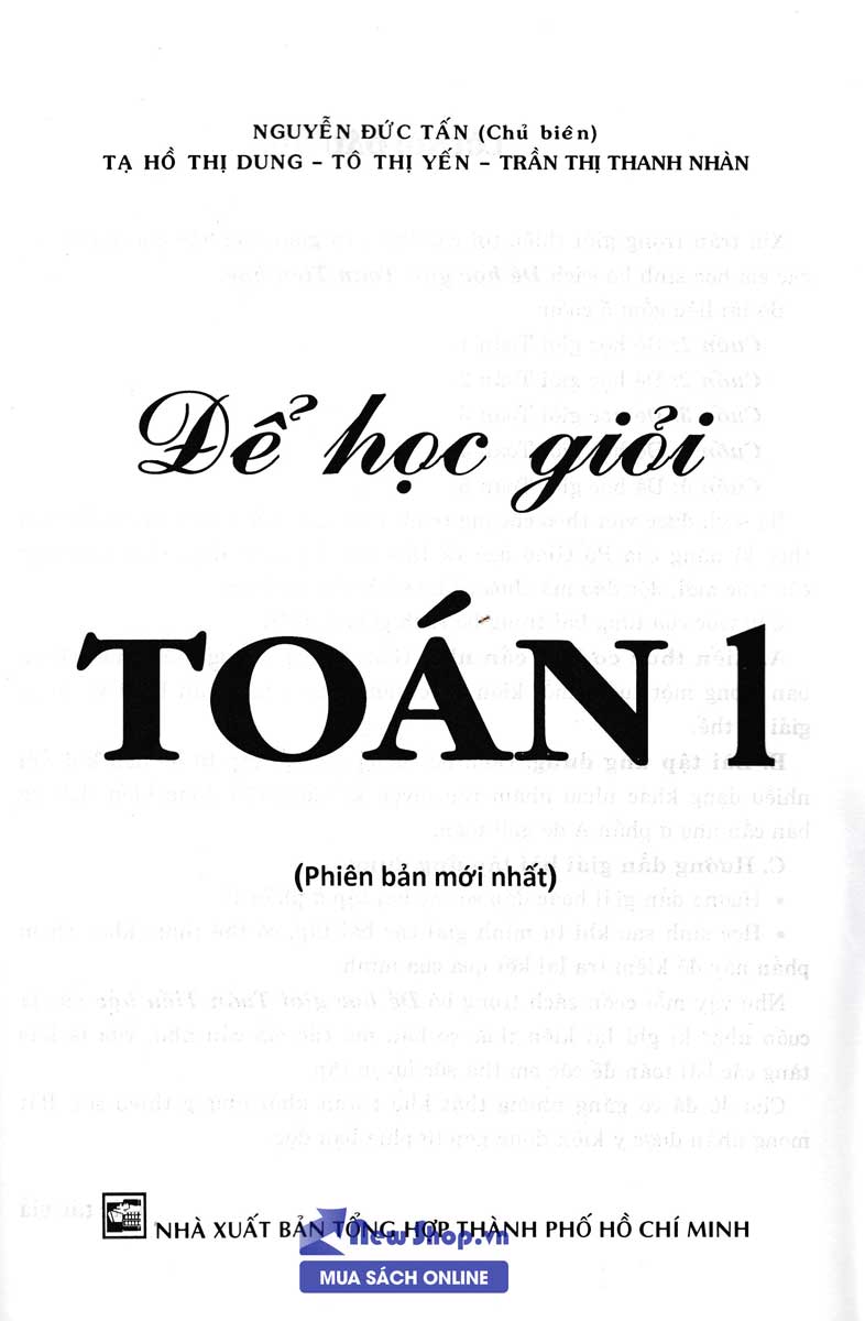 ĐỂ HỌC GIỎI TOÁN 1 _KV