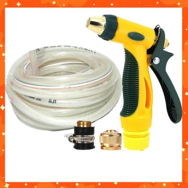 Bộ dây vòi xịt nước rửa xe, tưới cây tăng áp 3 lần,loại 3-5M  206317