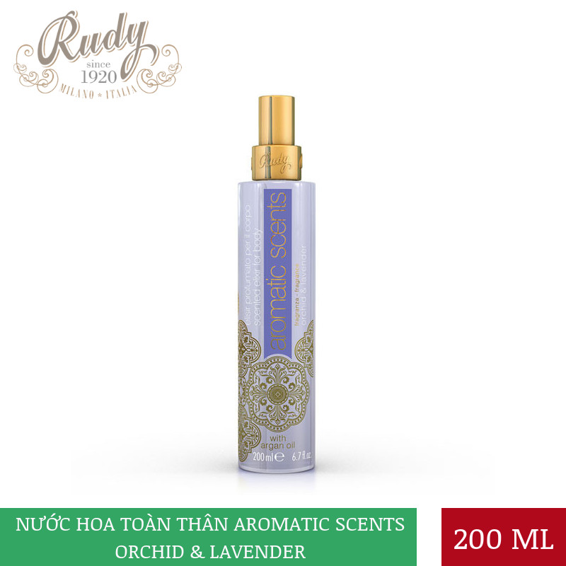 Nước Thơm Xịt Toàn Thân Cao Cấp – Hương Hoa Phong Lan &amp; Oải Hương Rudy Aromatic Scents Floral 200ml