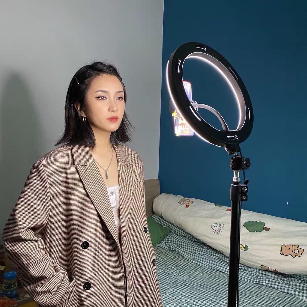 Đèn Livestream quay Tiktok, trợ sáng chụp hình. Hỗ trợ Makeup, Thẩm mỹ, Trẻ hóa da bảo vệ mắt