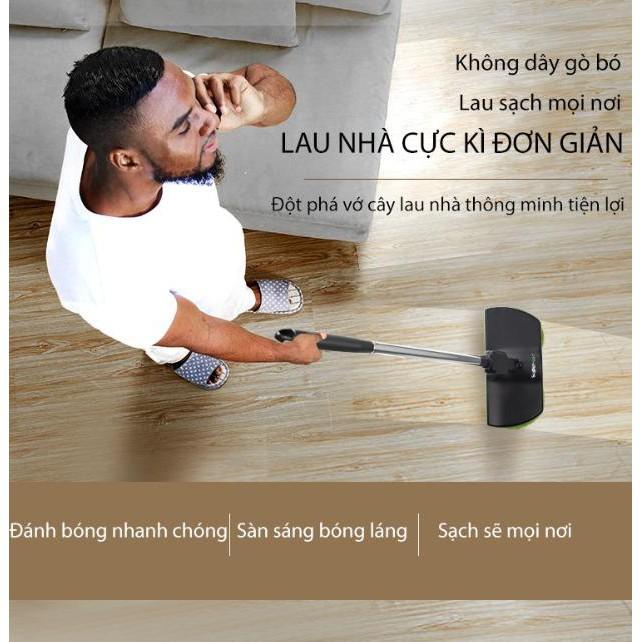 Cây lau nhà điện không dây đánh bóng 2 trong 1