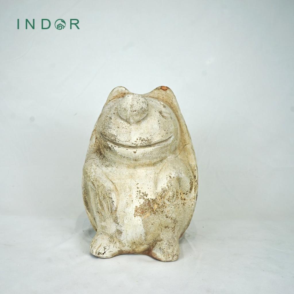 Tượng nhím tai nhọn trang trí vườn chất liệu đất nung terracotta Tượng decor trang trí nội ngoại thất