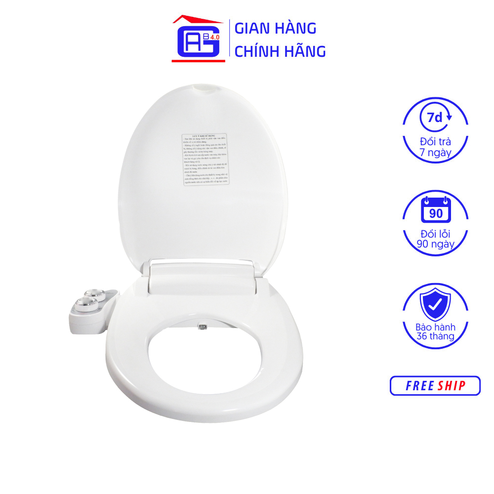 Thiết Bị Vệ Sinh Hyundae Bidet GDB-2000 Hai Vòi Rửa Vệ Sinh Thông Minh Sử Dụng Nước Nóng Lạnh Tiết Kiệm Giấy Vệ Sinh Kèm Nắp Bệt