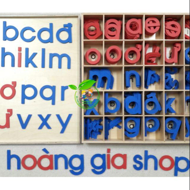 Hộp chữ cái cắt rời tiếng Việt nét in - loại to (Vietnamese mobile letter box)
