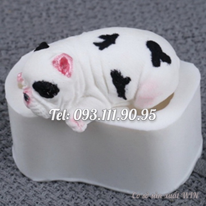 Khuôn silicon làm rau câu chó đốm - Mã số 1264