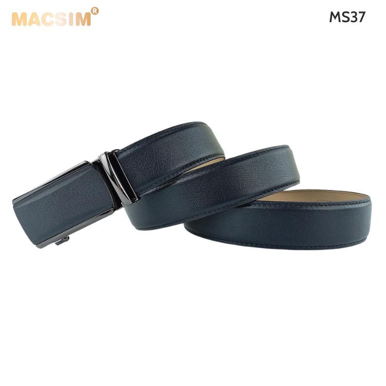 Thắt lưng nam -Dây nịt nam da thật cao cấp nhãn hiệu Macsim MS37
