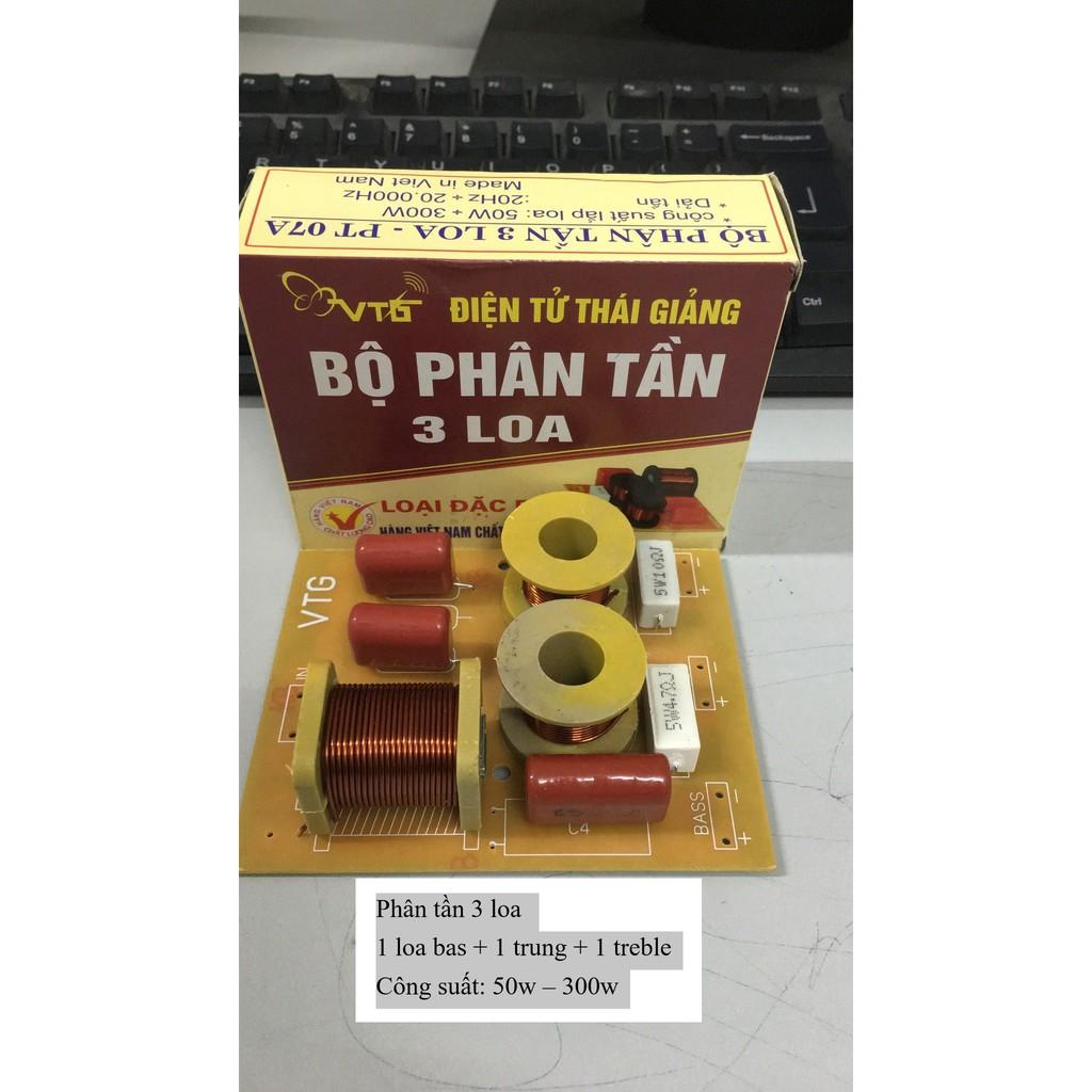 Bộ phân tần 3 loa 1 Bass 1 trung 1 treble Công suất 300w Điện tử Thái Giảng