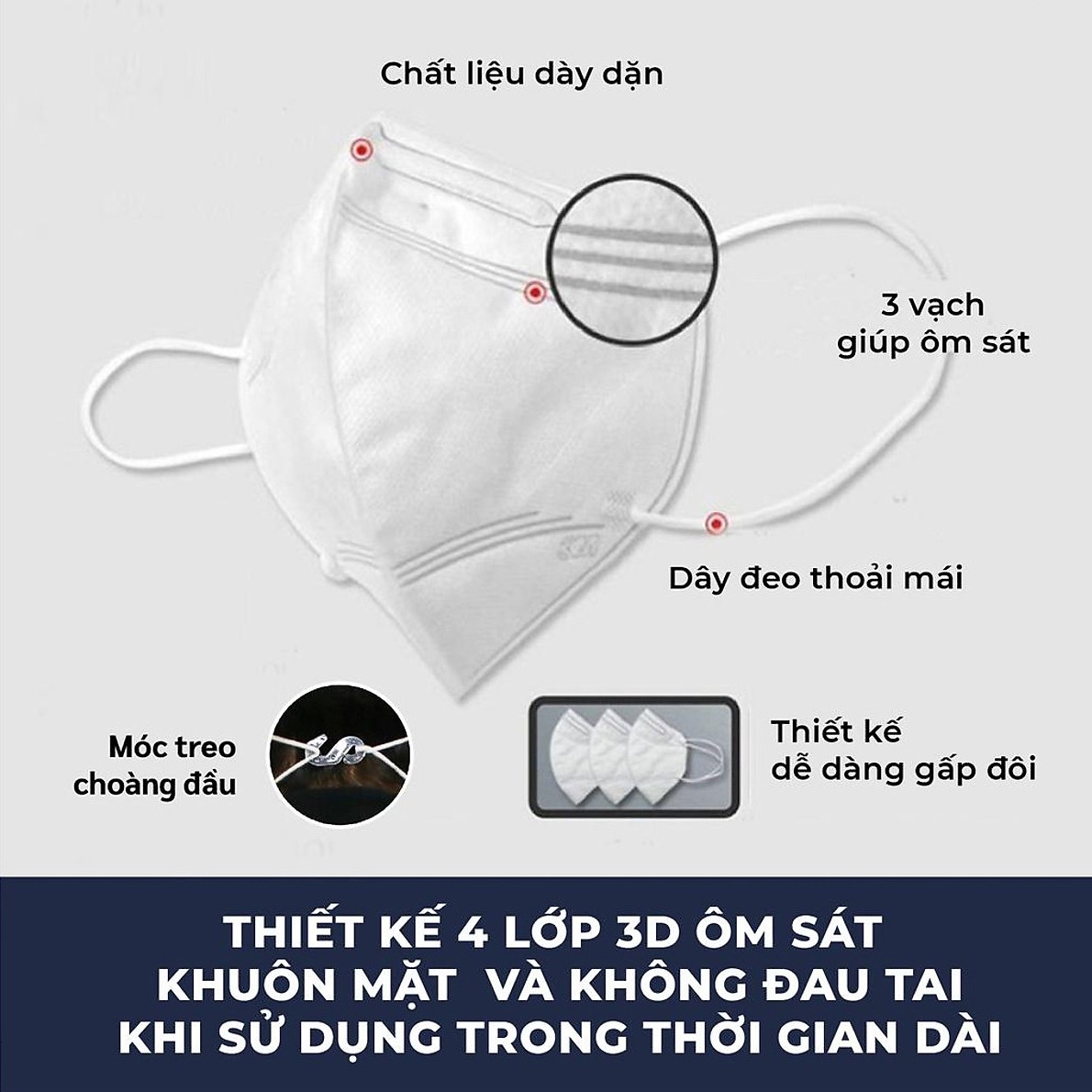 Khẩu Trang 3M KN95 9513 | 3M KF94 9013 Đạt Chuẩn FDA Lọc >95% Bụi Mịn PM2.5 Nhập Khẩu Hàn Quốc - Hàng Chính Hãng 3M - Khẩu Trang Y Tế Chuẩn 3D Mask, Thiết Kế Thoải Mái Khi Đeo