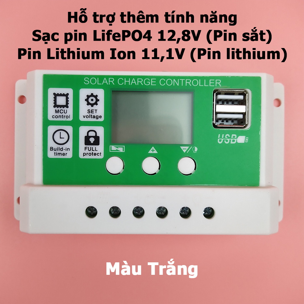 Bộ điều khiển sạc pin năng lượng mặt trời 30A 12V 24V