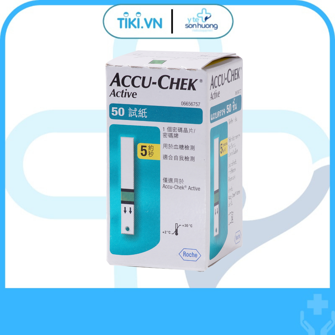 Que thử đường huyết Accuchek Active 50
