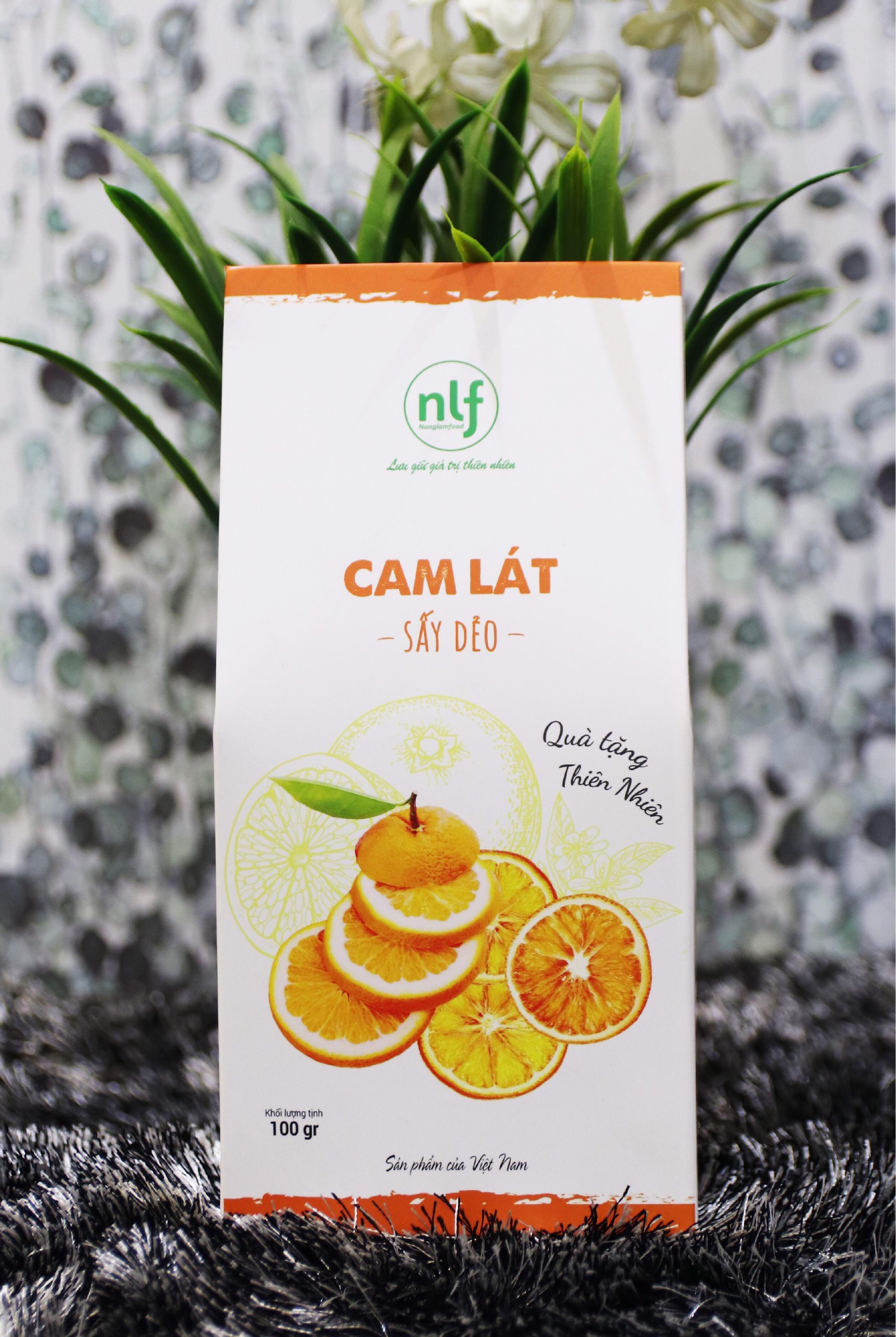 Cam Lát Sấy Dẻo (Orange Fruit) 100G - Nông Lâm Food | Món Quà Cho Sức Khỏe Từ Thiên Nhiên 100%