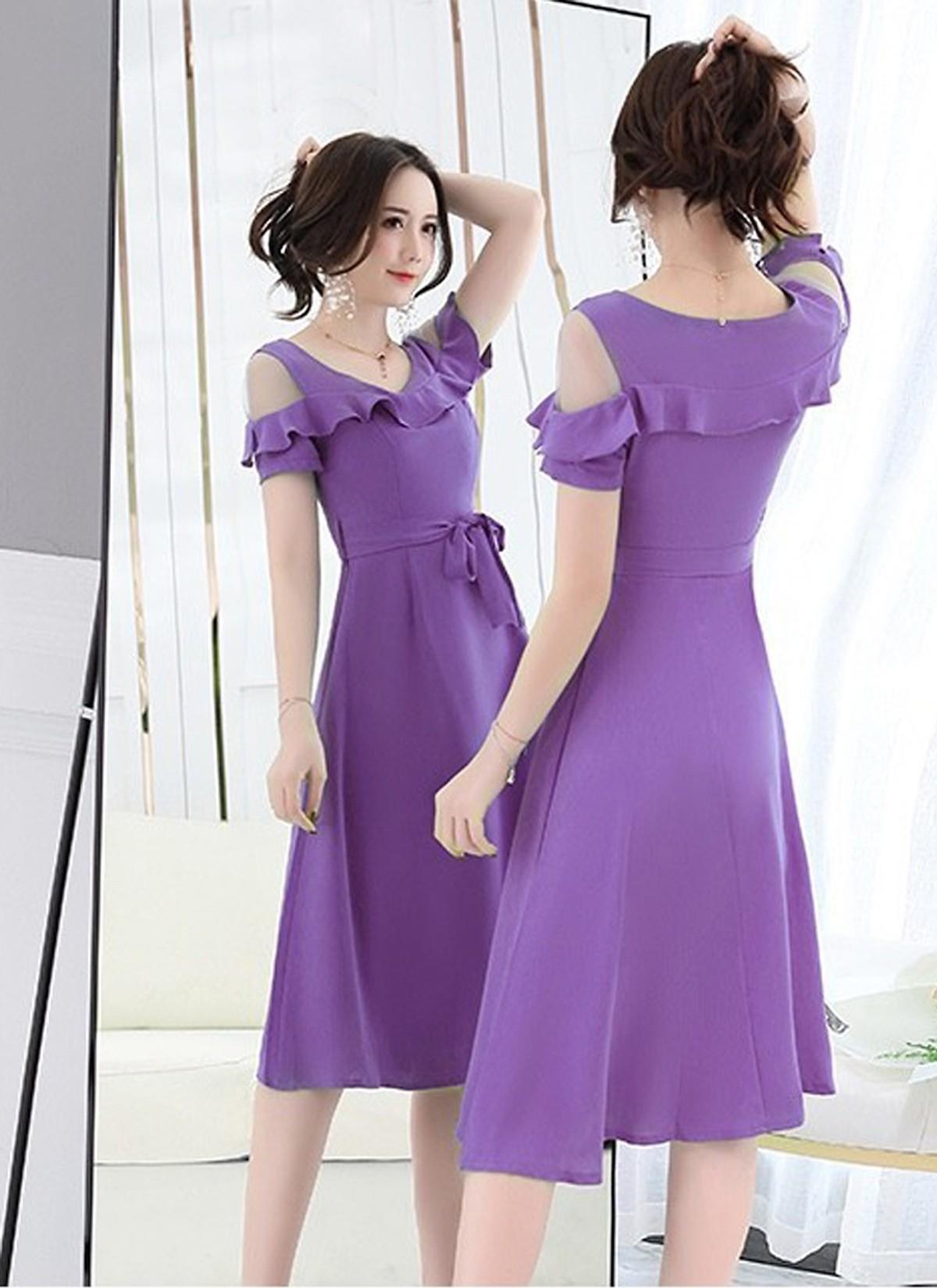 Đầm xòe xinh xắn thắt nơ NT6277N