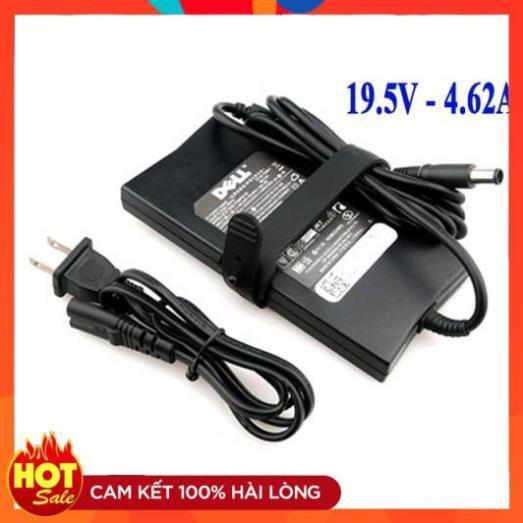 Sạc Dùng Cho laptop Dell 19.5V - 4.62A chân kim thường loại mỏng tốt