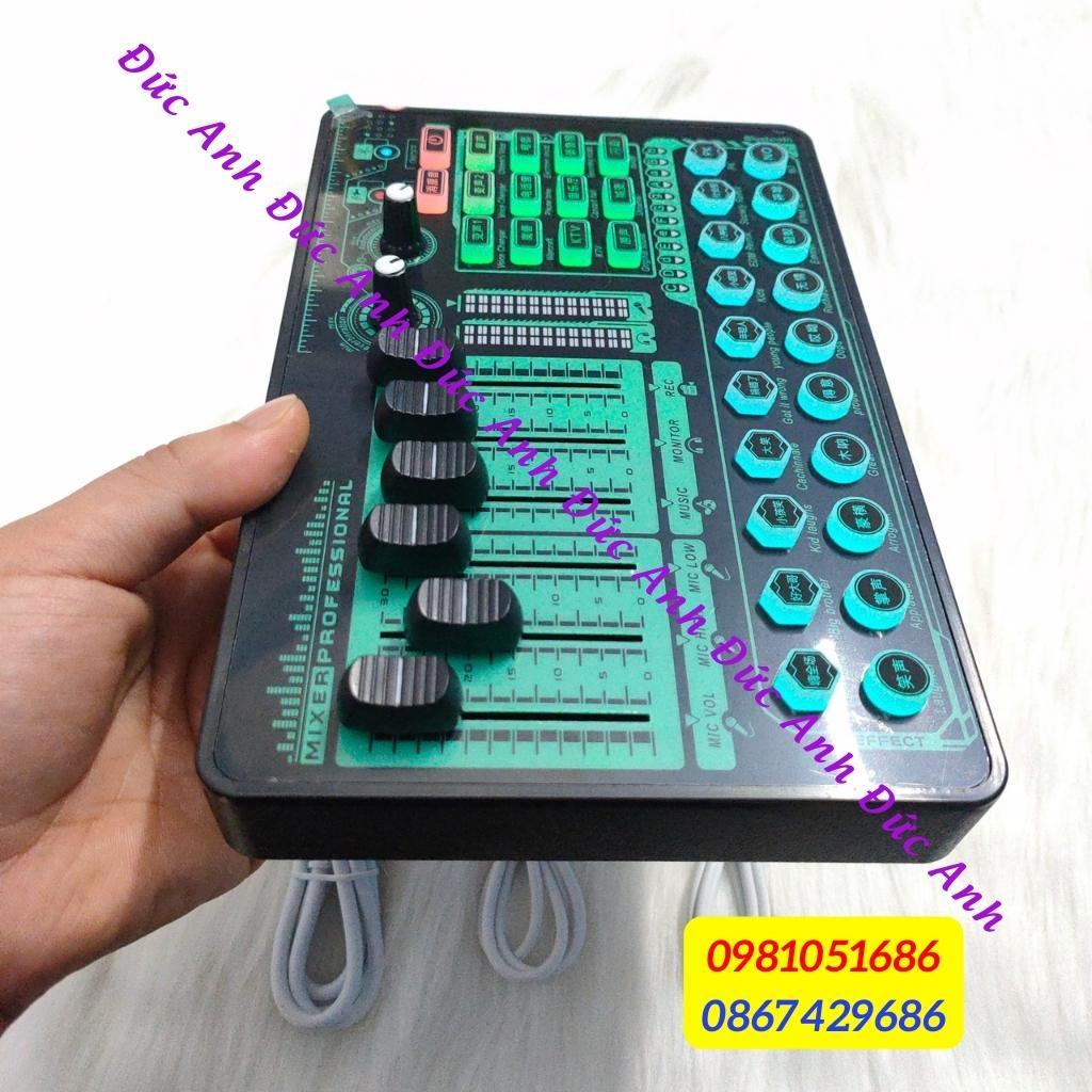 Sound card h9 2021 phiên bản mới nhất có autotune, hỗ trợ kết nối blutooth, thu âm, livestream. Dễ sử dụng BH 6 tháng