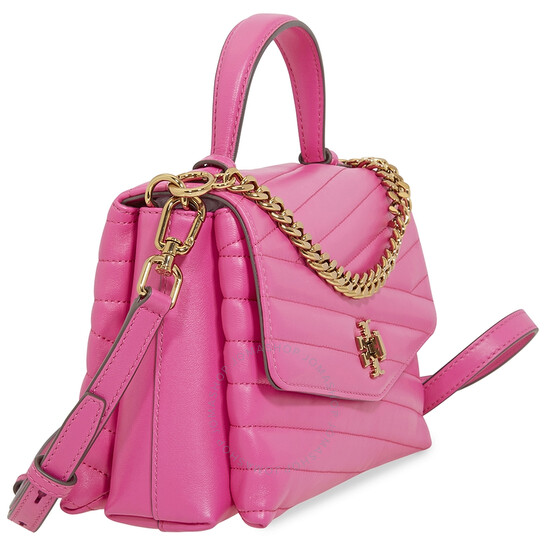 Túi Tory Top Handle Satchel Crazy Pink Size 24cm 61674 Retail 498$