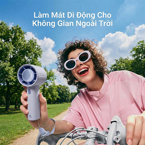 Quạt mini tích điện cầm tay Jisulife Handheld Fan Life10 4000mAh - Hàng chính hãng