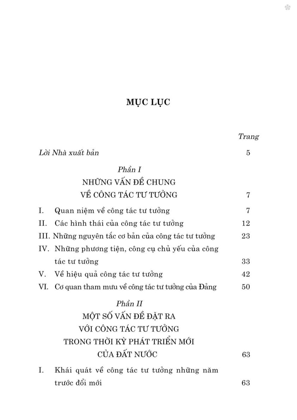 Công tác tư tưởng và những vấn đề đặt ra với công tác tư tưởng trong thời kỳ phát triển mới của đất nước ( Xuất bản lần thứ hai có chỉnh sửa)