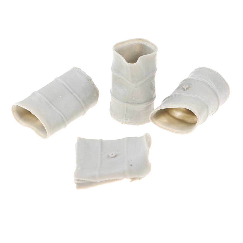 Bộ/4 1/35 Nhựa Đúc Không Bộ Dầu Trống Quân Cảnh Phần Phụ Kiện