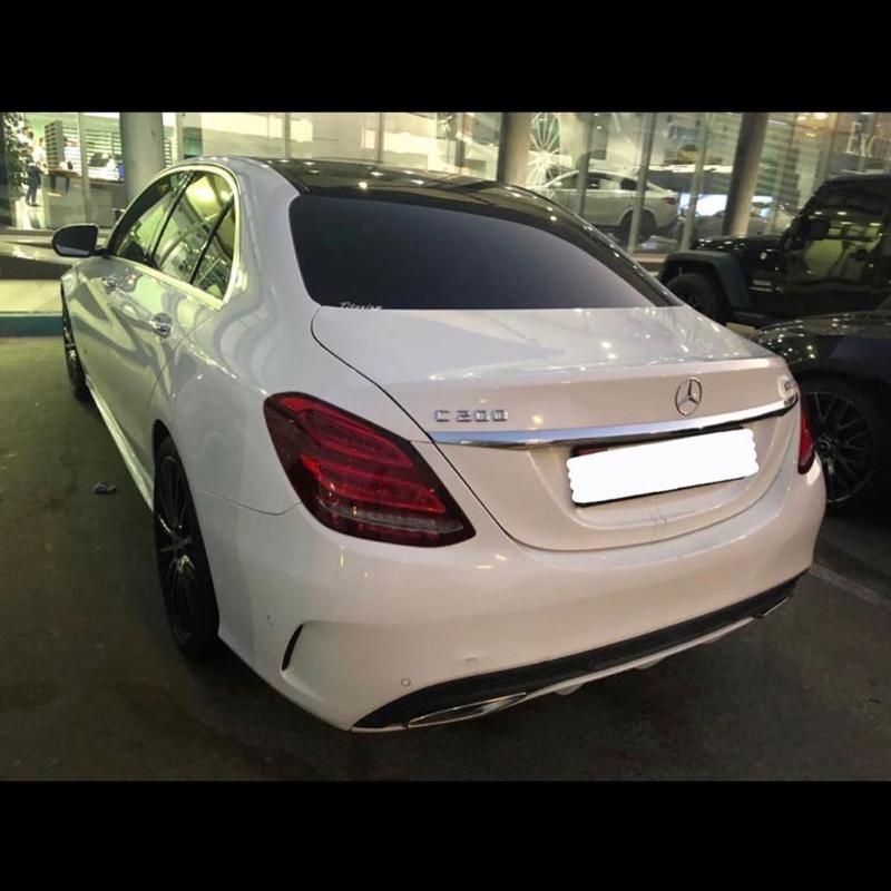 Decal tem chữ inox dán đuôi xe ô tô dành cho Mercedes
