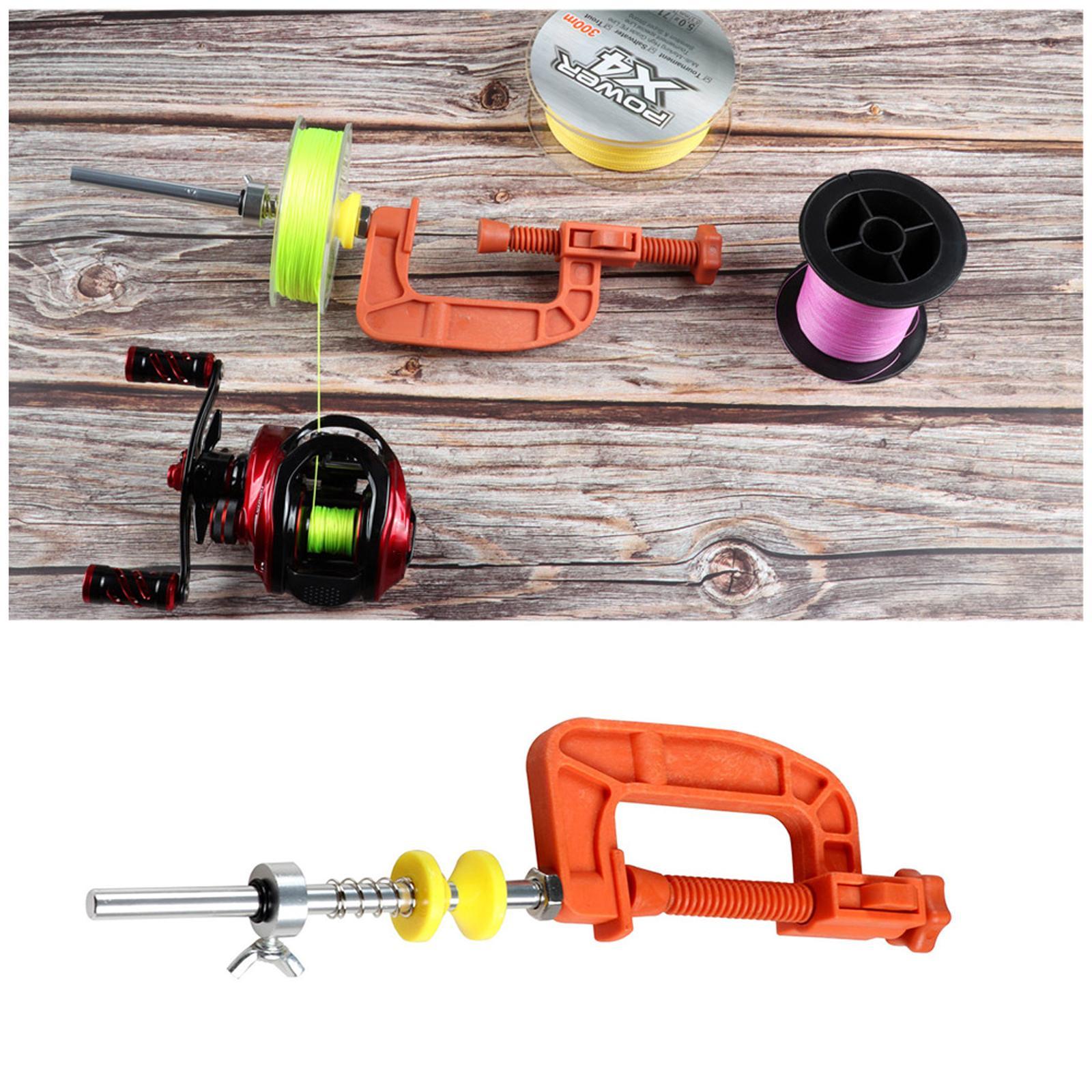 Quick Winding Tool Supplies Clamp Multi Use Spooling Station System Fishing Reel Line Spool Line Reel Holder for Outdoor Fishing