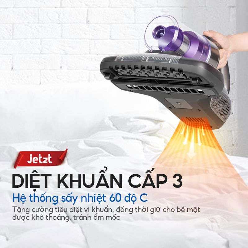 Máy hút bụi giường nệm diệt khuẩn đa tầng thế hệ mới JETZT J7