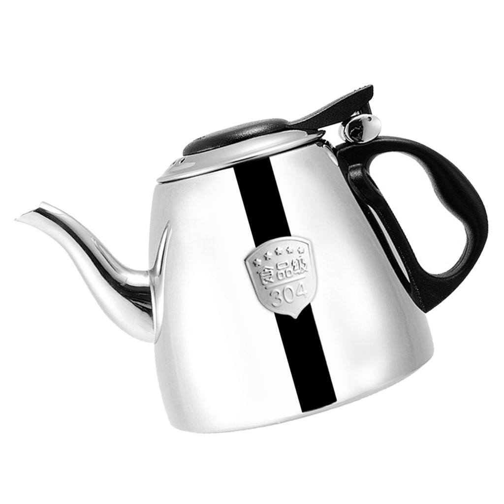 Stainless Steel Boiler Water Kettle 1200ML Tea Pot Coffee Milk Heater Pot
