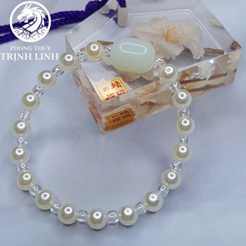 VÒNG CHUỖI LU THỐNG TRẮNG ĐỤC MIX HẠT BẸT 6LY