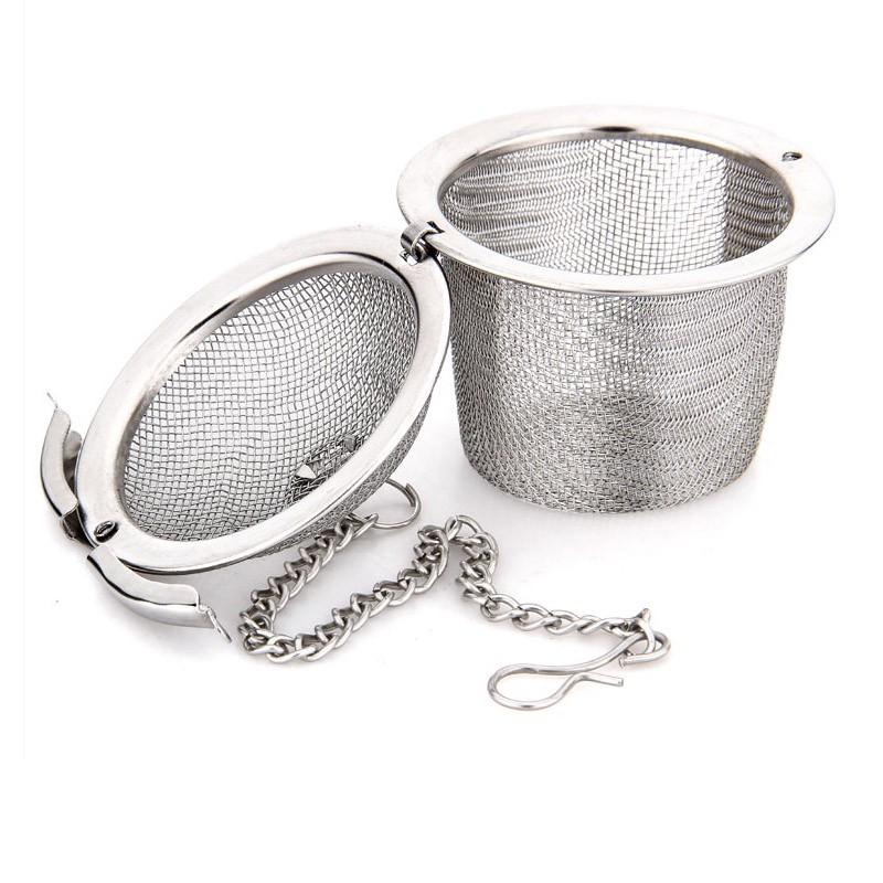 BỘ LỌC PHA TRÀ, HẦM THUỐC BẮC BẰNG INOX 304 DẠNG LƯỚI, HÌNH TRỤ TRÒN, LOẠI CỰC ĐẠI 110X95MM