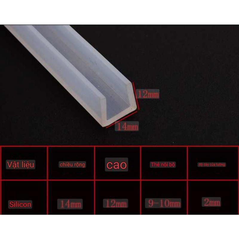 Gioăng dây ron Silicone hình chữ U – V bảo vệ cạnh nẹp bo bọc cạnh bàn, cửa, tấm thép, kính và cạnh cơ khí