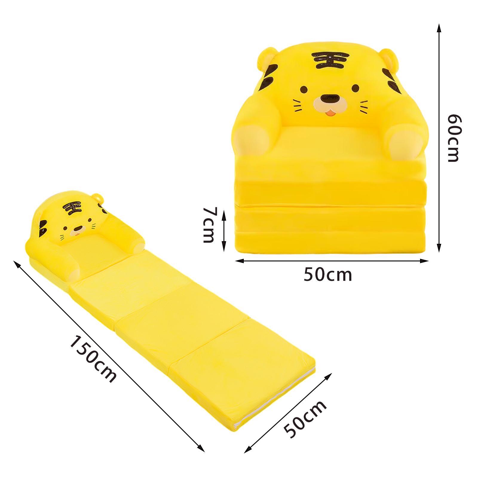 Cartoon Foldable Kids Sofa Cover Children Chair Seat Slipcover for Decor