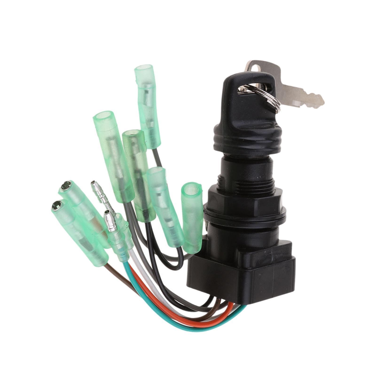 Boat Ignition Key Switch Assembly Sturdy Accessory Parts Easy Installation Outboard Motor Control Box Replacement Upgrade Repair 37110-92E01