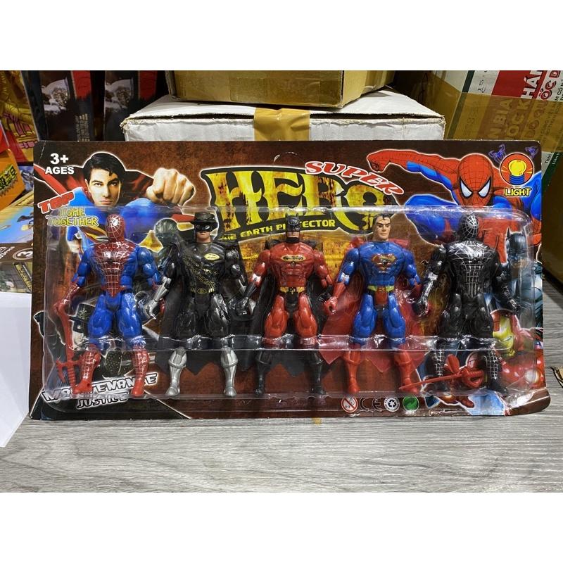 Mô hình bộ 5 siêu anh hùng Avenger có khớp cho bé